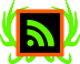 BAD Hunting Social Icon RSS - Green